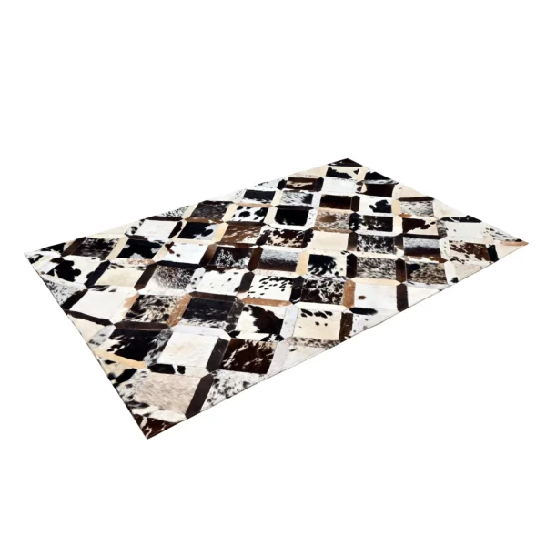 Luxury Cowhide Patch Rug 4x6 Ft