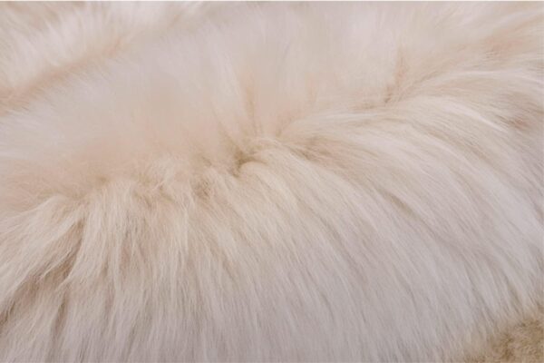 Leatherhubz-HUAHOO Premium Genuine Sheepskin Rug Linen, Double Pelt/2' x 3' Linen - Image 3