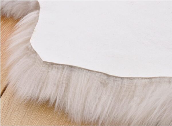 Leatherhubz-HUAHOO Premium Genuine Sheepskin Rug Linen, Double Pelt/2' x 3' Linen - Image 4