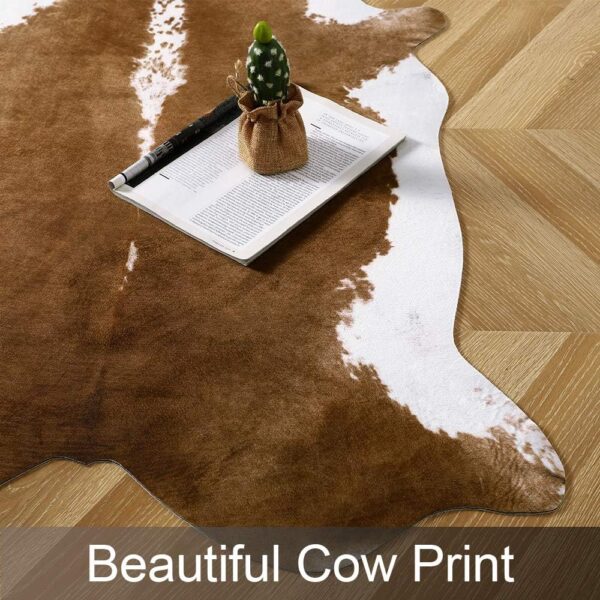 Leatherhubz-AROGAN 8x10 Faux Cowhide Area Rugs, Brown - Image 7