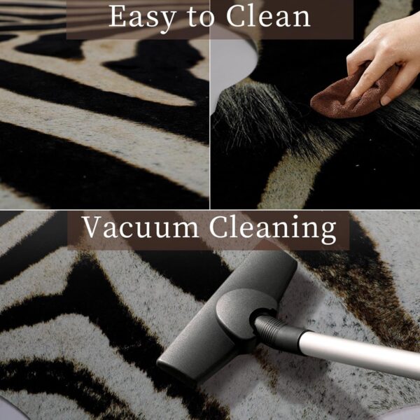 Leatherhubz-Large Zebra Rug 7.6 X 6.2 ft Premium Cowhide Rugs - Image 3