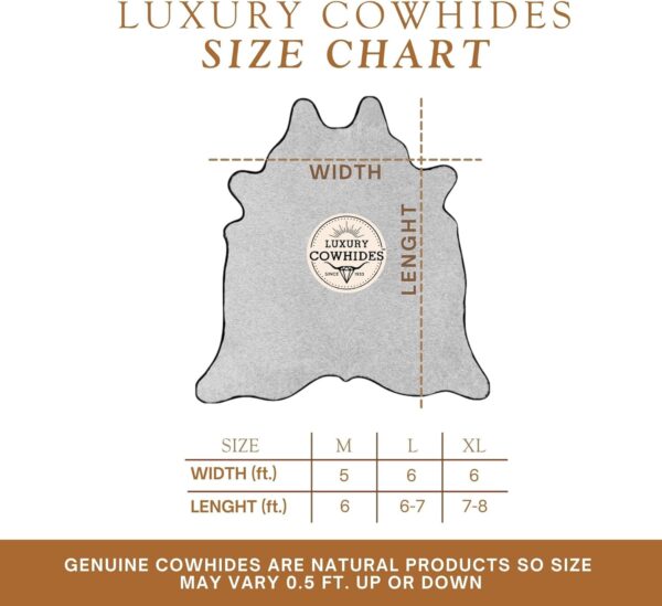 Leatherhubz-Sunshine Cowhides – Genuine Mahogany Brown Cowhide Rug, Large (6–7 ft) - Image 2