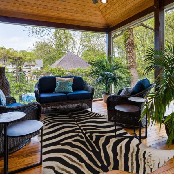 Leatherhubz-Large Zebra Rug 7.6 X 6.2 ft Premium Cowhide Rugs - Image 6