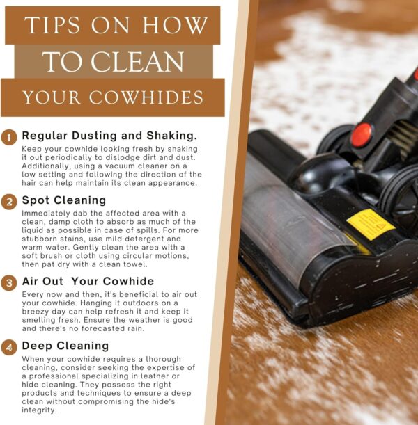 Leatherhubz-Sunshine Cowhides – Genuine Mahogany Brown Cowhide Rug, Large (6–7 ft) - Image 7